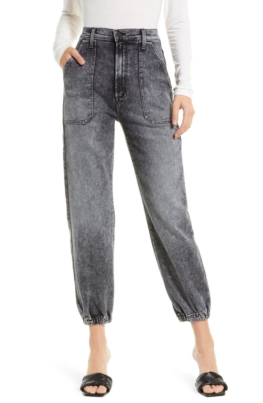 MOTHER Wrapper Patch Spingy Ankle Jogger Jeans - 31